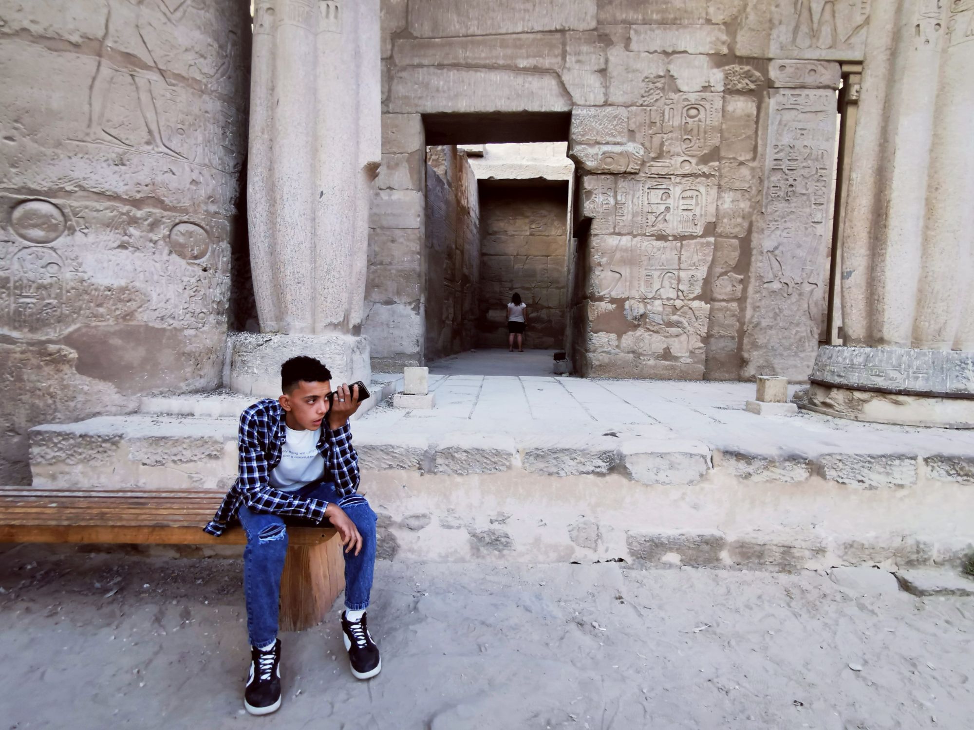 Luxor Temple- East bank, jasmine debels, luxor, egypt