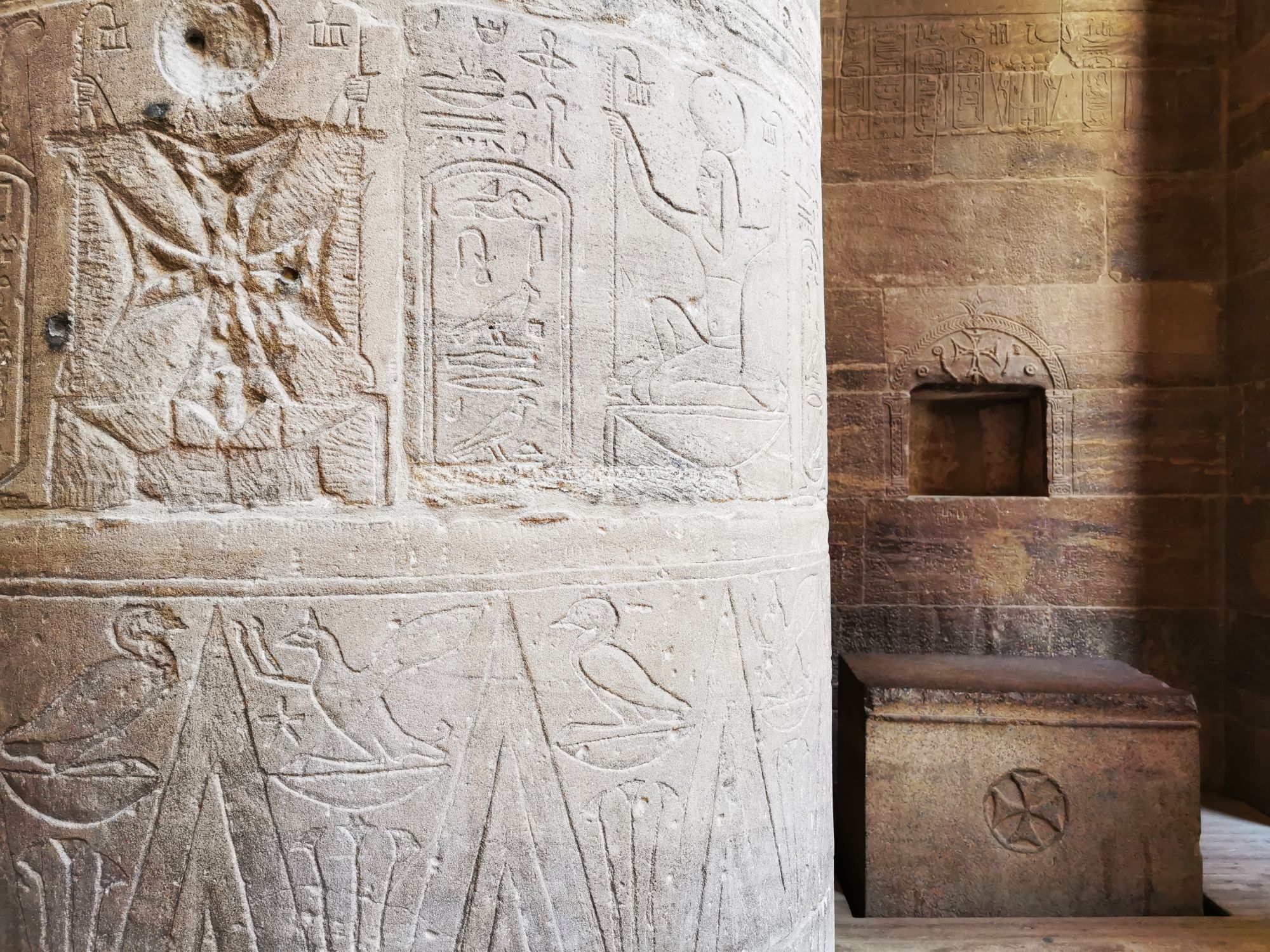 Complex of Philae, Agilkia eiland, jasmine debels, Nubië, Isis Temple